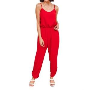 NEW NOW N FOREVER livin' the dream jumpsuit in red